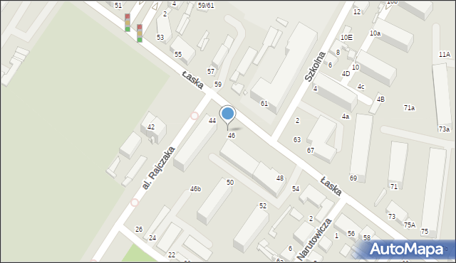 Zduńska Wola, Łaska, 46a, mapa Zduńska Wola