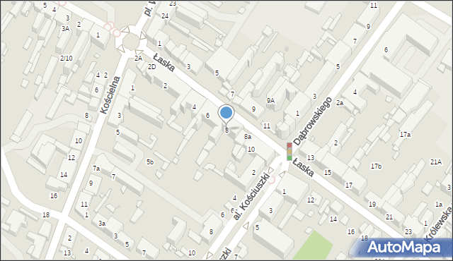 Zduńska Wola, Łaska, 8, mapa Zduńska Wola