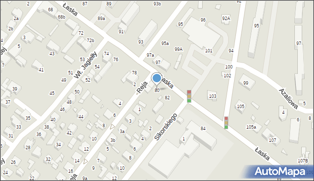 Zduńska Wola, Łaska, 80, mapa Zduńska Wola