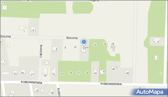 Żelechów, Łączona, 12, mapa Żelechów