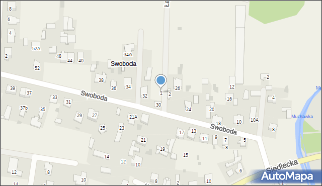 Żelków-Kolonia, Łąkowa, 1, mapa Żelków-Kolonia