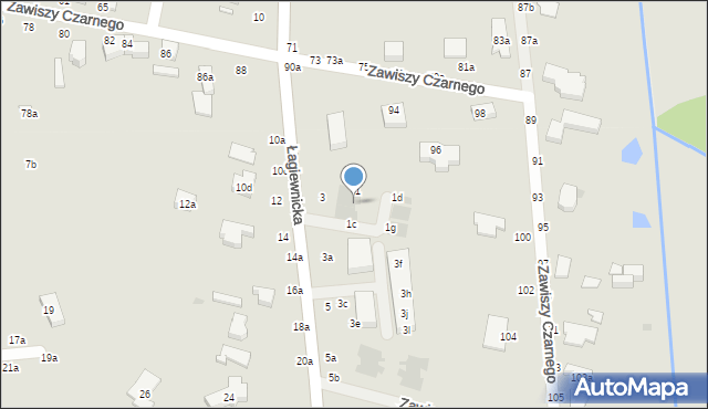 Zgierz, Łagiewnicka, 1a, mapa Zgierz
