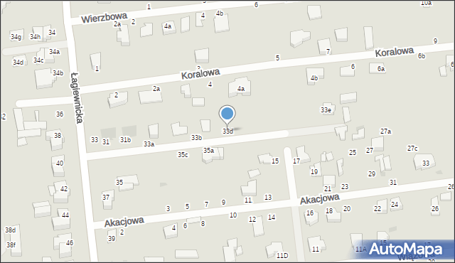 Zgierz, Łagiewnicka, 33d, mapa Zgierz