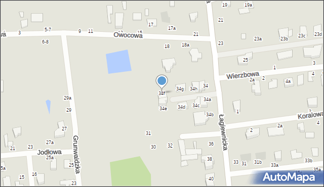 Zgierz, Łagiewnicka, 34f, mapa Zgierz