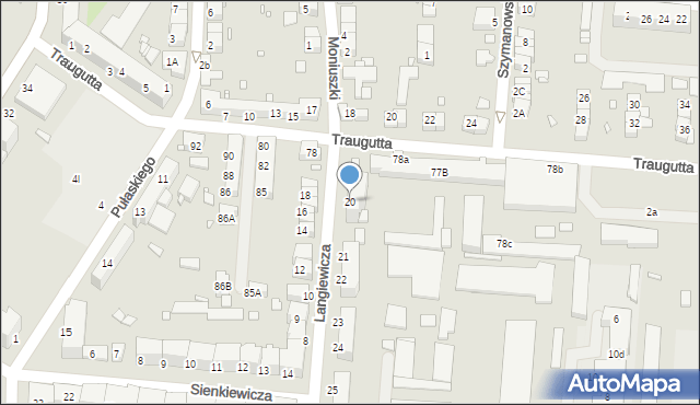 Zgorzelec, Langiewicza Mariana, gen., 20, mapa Zgorzelec