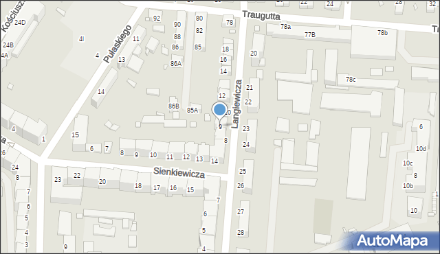 Zgorzelec, Langiewicza Mariana, gen., 9, mapa Zgorzelec