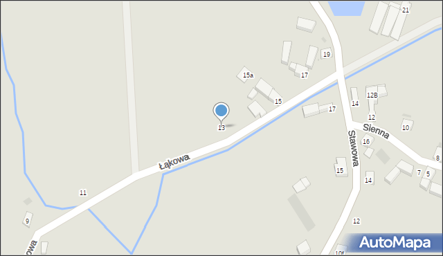 Ziębice, Łąkowa, 13, mapa Ziębice