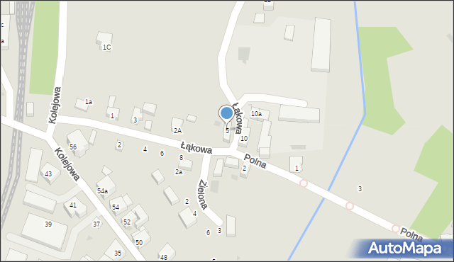 Ziębice, Łąkowa, 5, mapa Ziębice