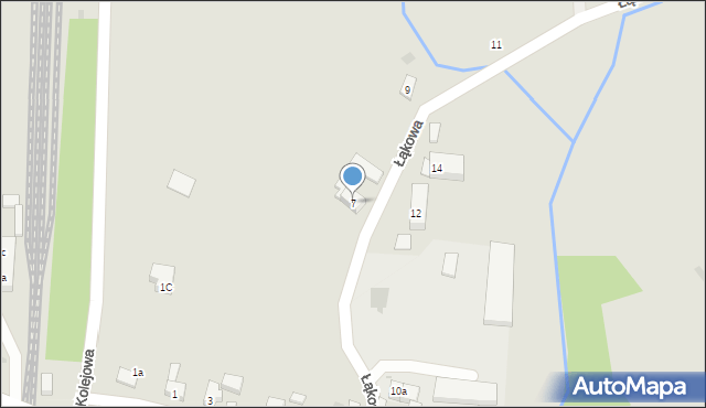 Ziębice, Łąkowa, 7, mapa Ziębice