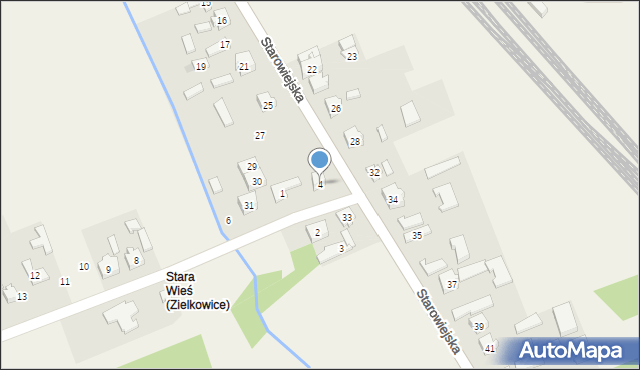 Zielkowice, Łąkowa, 4, mapa Zielkowice