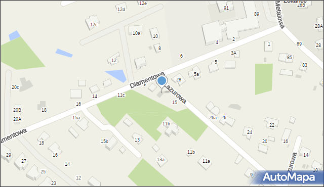 Żółtańce-Kolonia, Lazurowa, 17, mapa Żółtańce-Kolonia