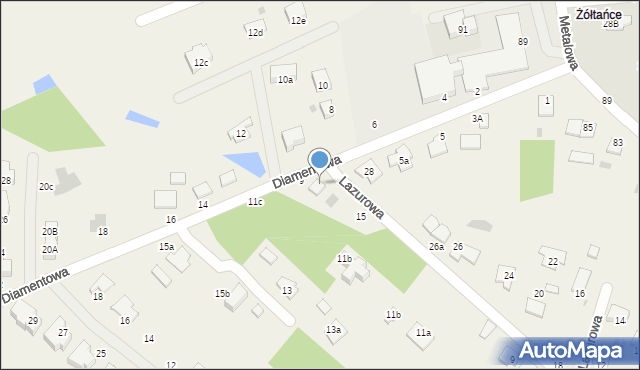 Żółtańce-Kolonia, Lazurowa, 19, mapa Żółtańce-Kolonia