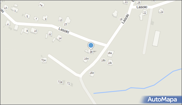Żory, Lasoki, 16, mapa Żor