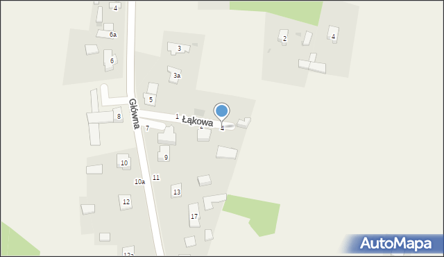 Zrębice, Łąkowa, 4, mapa Zrębice