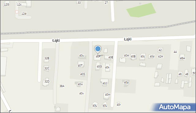 Żukówka, Łąki, 40F, mapa Żukówka