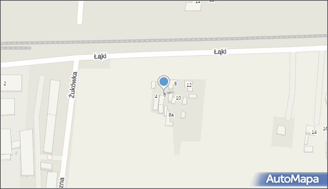 Żukówka, Łąki, 6, mapa Żukówka