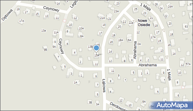 Żukowo, Łąkowa, 13A, mapa Żukowo