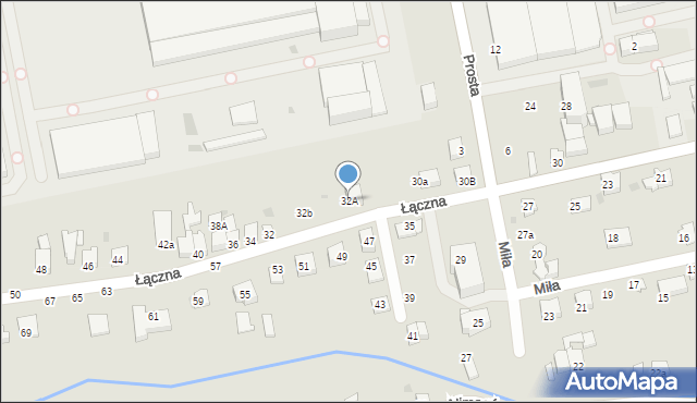 Żywiec, Łączna, 32A, mapa Żywiec