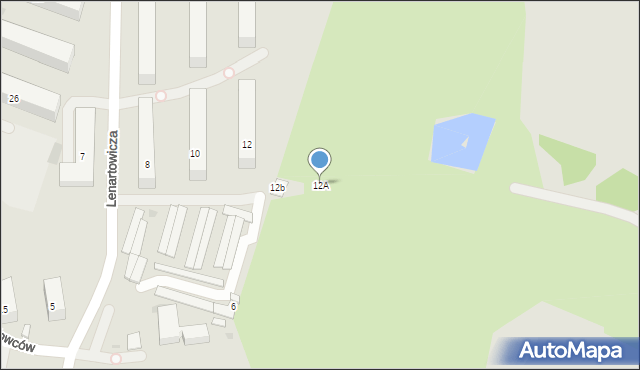 Andrychów, Lenartowicza Stanisława, 12A, mapa Andrychów