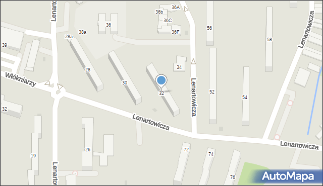 Andrychów, Lenartowicza Stanisława, 32, mapa Andrychów