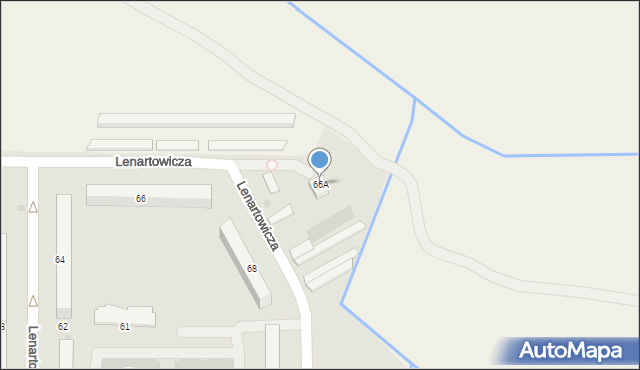 Andrychów, Lenartowicza Stanisława, 66A, mapa Andrychów