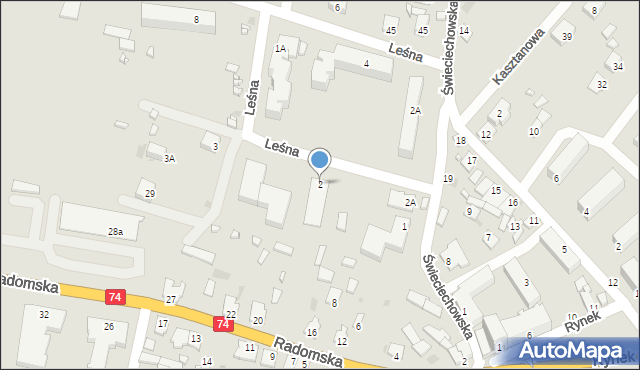 Annopol, Leśna, 2, mapa Annopol