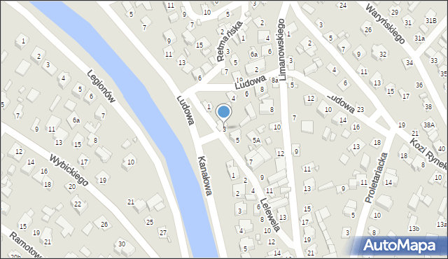 Augustów, Lelewela Jana, 3, mapa Augustów