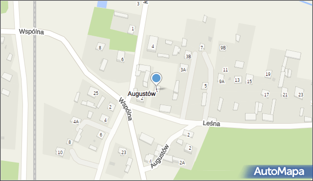 Augustów, Leśna, 1, mapa Augustów