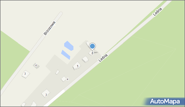 Barchnowy, Leśna, 6, mapa Barchnowy