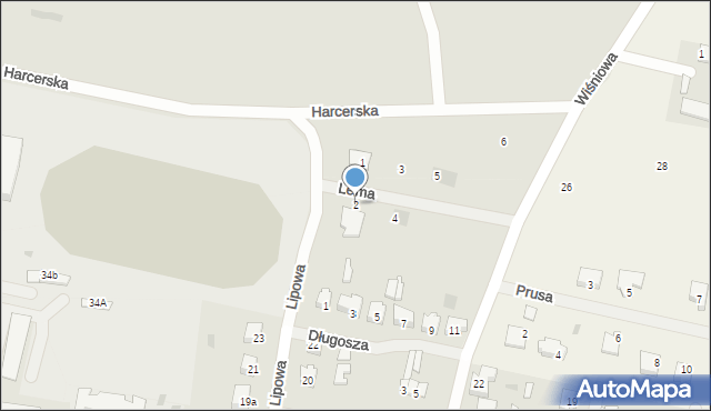 Barczewo, Lema Stanisława Hermana, 2, mapa Barczewo