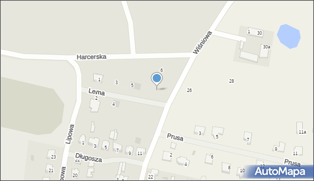 Barczewo, Lema Stanisława Hermana, 7, mapa Barczewo