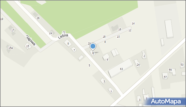 Barczygłów, Leśna, 6, mapa Barczygłów