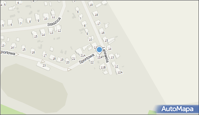 Bartoszyce, Lelewela, 11A, mapa Bartoszyce