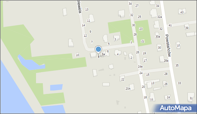 Biała Podlaska, Lelewela Joachima, 8, mapa Białej Podlaskiej