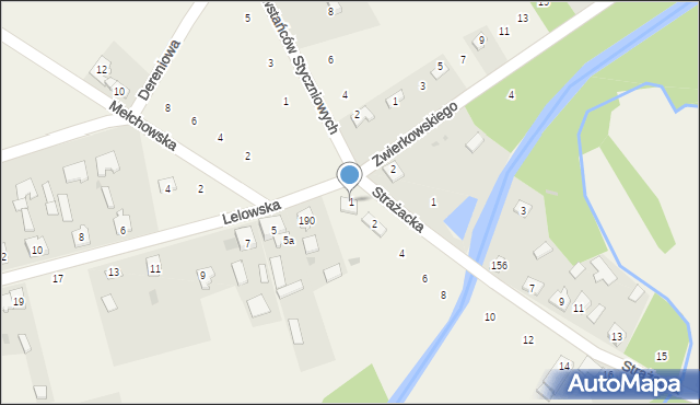 Biała Wielka, Lelowska, 1, mapa Biała Wielka