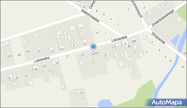 Biała Wielka, Lelowska, 11, mapa Biała Wielka