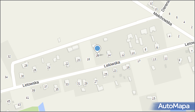 Biała Wielka, Lelowska, 16, mapa Biała Wielka