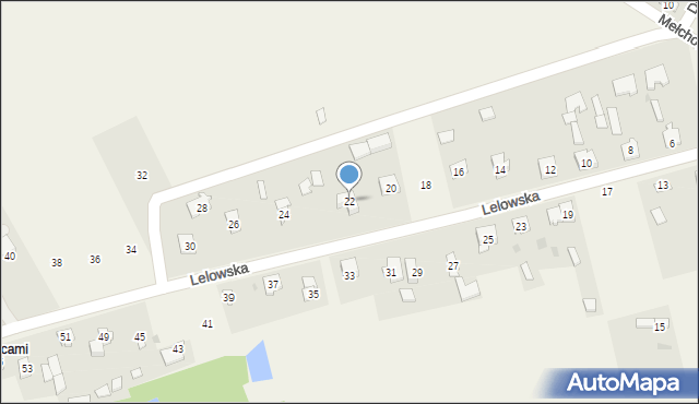 Biała Wielka, Lelowska, 22, mapa Biała Wielka