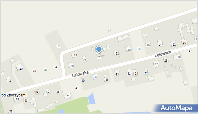 Biała Wielka, Lelowska, 24, mapa Biała Wielka