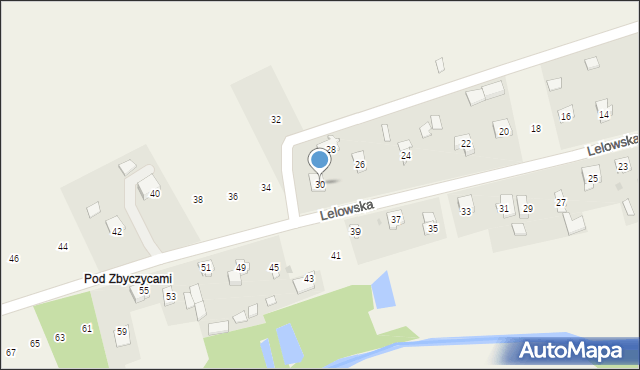 Biała Wielka, Lelowska, 30, mapa Biała Wielka