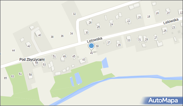 Biała Wielka, Lelowska, 41, mapa Biała Wielka