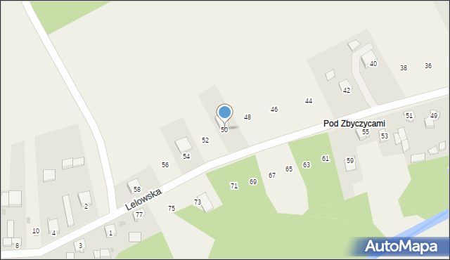 Biała Wielka, Lelowska, 50, mapa Biała Wielka