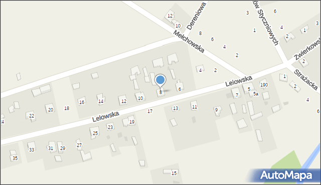 Biała Wielka, Lelowska, 8, mapa Biała Wielka