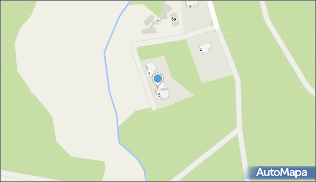 Białe Błota, Leśna, 5a, mapa Białe Błota