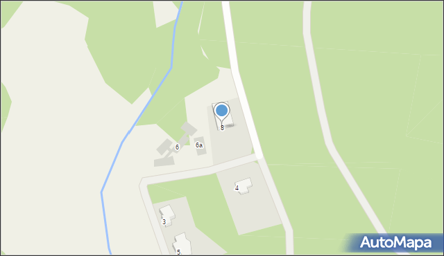 Białe Błota, Leśna, 8, mapa Białe Błota