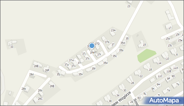 Bibice, Leśna, 37h, mapa Bibice