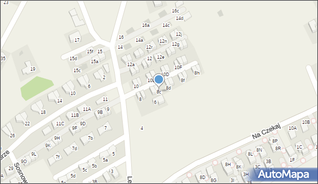 Bibice, Leśna, 8c, mapa Bibice