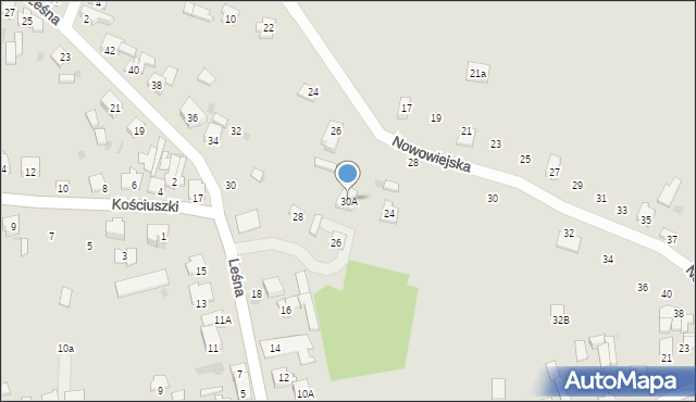 Blachownia, Leśna, 30A, mapa Blachownia