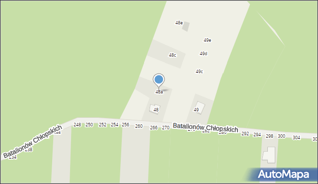 Blok Dobryszyce, Leśna, 48a, mapa Blok Dobryszyce