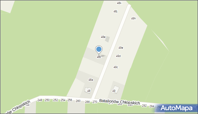 Blok Dobryszyce, Leśna, 48c, mapa Blok Dobryszyce